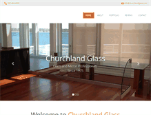 Tablet Screenshot of churchlandglass.com